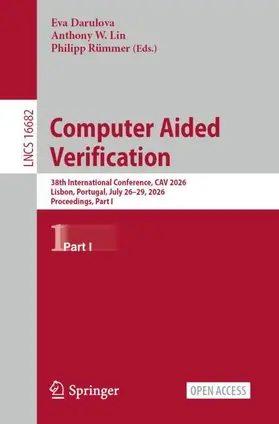 Darulova / Lin / Rümmer |  Computer Aided Verification | Buch |  Sack Fachmedien