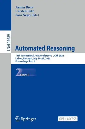Biere / Lutz / Negri |  Automated Reasoning | Buch |  Sack Fachmedien