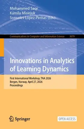 Saqr / Misiejuk / López-Pernas |  Innovations in Analytics of Learning Dynamics | Buch |  Sack Fachmedien