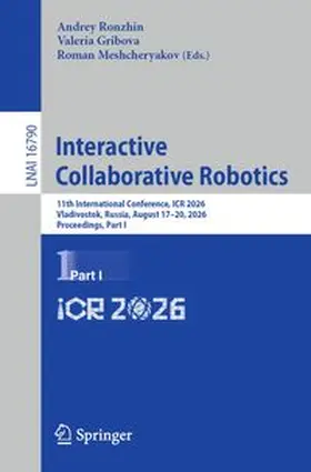 Ronzhin / Gribova / Meshcheryakov | Interactive Collaborative Robotics | E-Book | www.sack.de