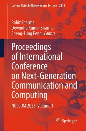 Sharma / Peng | Proceedings of International Conference on Next-Generation Communication and Computing | Buch | 978-3-032-34396-3 | www.sack.de