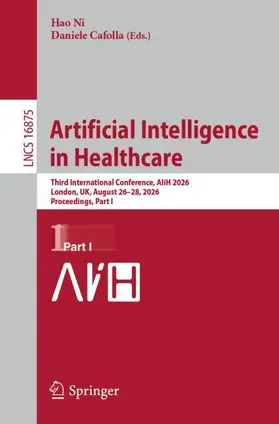 Ni / Cafolla |  Artificial Intelligence in Healthcare | Buch |  Sack Fachmedien