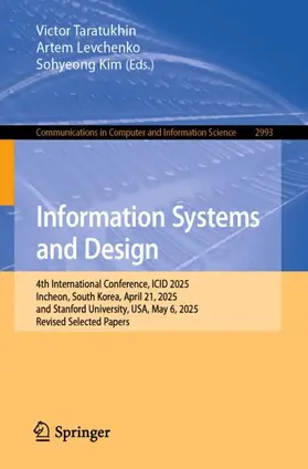 Taratukhin / Levchenko / Kim |  Information Systems and Design | Buch |  Sack Fachmedien
