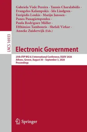 Viale Pereira / Charalabidis / Kalampokis |  Electronic Government | Buch |  Sack Fachmedien