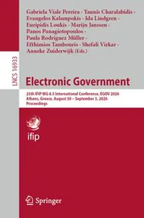 Viale Pereira / Charalabidis / Kalampokis |  Electronic Government | eBook | Sack Fachmedien