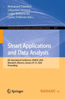 HAMLICH / Ventura / Bellatreche |  Smart Applications and Data Analysis | Buch |  Sack Fachmedien