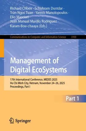Chbeir / Dustdar / Tuan |  Management of Digital EcoSystems | Buch |  Sack Fachmedien