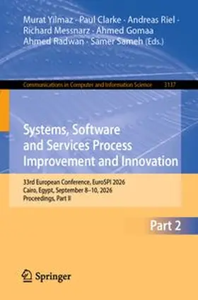 Yilmaz / Clarke / Riel | Systems, Software and Services Process Improvement and Innovation | E-Book | www.sack.de