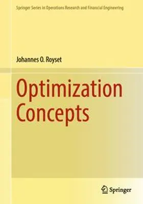 Royset | Optimization Concepts | E-Book | www.sack.de