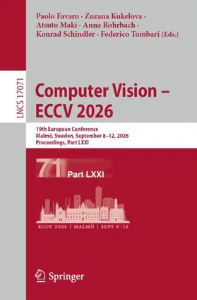 Favaro / Kukelova / Maki |  Computer Vision - ECCV 2026 | Buch |  Sack Fachmedien