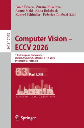 Favaro / Kukelova / Maki |  Computer Vision – ECCV 2026 | Buch |  Sack Fachmedien