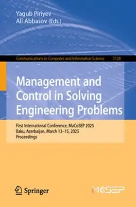 Piriyev / Abbasov |  Management and Control in Solving Engineering Problems | Buch |  Sack Fachmedien