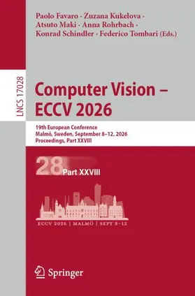 Favaro / Kukelova / Maki |  Computer Vision - ECCV 2026 | Buch |  Sack Fachmedien