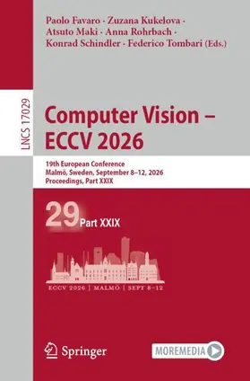 Favaro / Kukelova / Maki |  Computer Vision – ECCV 2026 | Buch |  Sack Fachmedien
