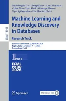 Ceci / Kocev / Monreale |  Machine Learning and Knowledge Discovery in Databases. Research Track | eBook | Sack Fachmedien