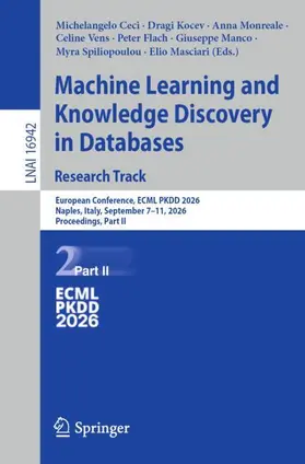 Ceci / Kocev / Monreale |  Machine Learning and Knowledge Discovery in Databases. Research Track | Buch |  Sack Fachmedien