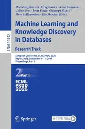 Ceci / Kocev / Monreale |  Machine Learning and Knowledge Discovery in Databases. Research Track | eBook | Sack Fachmedien