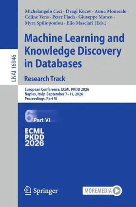 Ceci / Kocev / Monreale |  Machine Learning and Knowledge Discovery in Databases. Research Track | Buch |  Sack Fachmedien