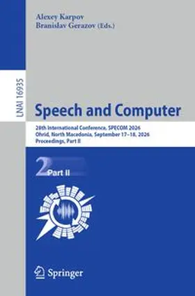Karpov / Gerazov |  Speech and Computer | Buch |  Sack Fachmedien