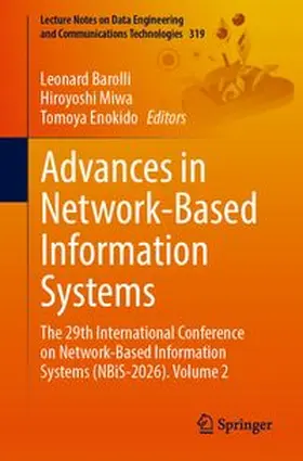 Barolli / Miwa / Enokido |  Advances in Network-Based Information Systems | Buch |  Sack Fachmedien
