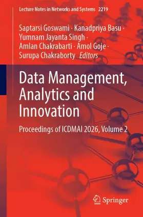 Goswami / Basu / Singh |  Data Management, Analytics and Innovation | Buch |  Sack Fachmedien