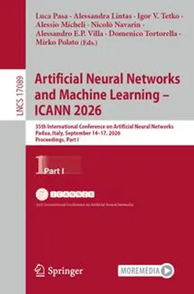 Pasa / Lintas / Tetko |  Artificial Neural Networks and Machine Learning – ICANN 2026 | eBook | Sack Fachmedien