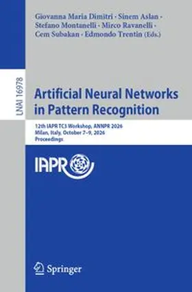Dimitri / Aslan / Montanelli |  Artificial Neural Networks in Pattern Recognition | eBook | Sack Fachmedien