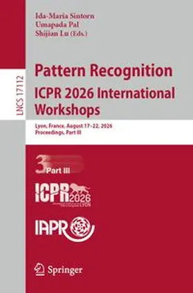 Sintorn / Pal / Lu |  Pattern Recognition. ICPR 2026 International Workshops | eBook | Sack Fachmedien