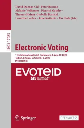 Duenas-Cid / Roenne / Volkamer |  Electronic Voting | Buch |  Sack Fachmedien