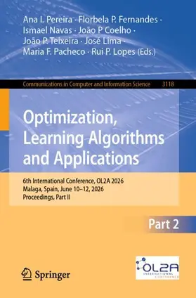 Pereira / Fernandes / Navas |  Optimization, Learning Algorithms and Applications | Buch |  Sack Fachmedien