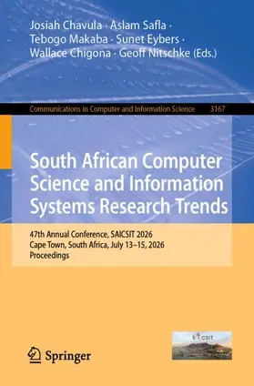 Chavula / Safla / Makaba |  South African Computer Science and Information Systems Research Trends | Buch |  Sack Fachmedien