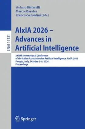 Bistarelli / Maratea / Santini |  AIxIA 2026 – Advances in Artificial Intelligence | eBook | Sack Fachmedien