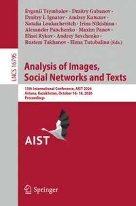 Tsymbalov / Gubanov / Ignatov |  Analysis of Images, Social Networks and Texts | eBook | Sack Fachmedien