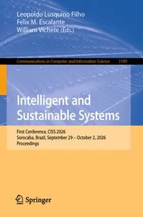 Lusquino Filho / Escalante / Vichete |  Intelligent and Sustainable Systems | Buch |  Sack Fachmedien