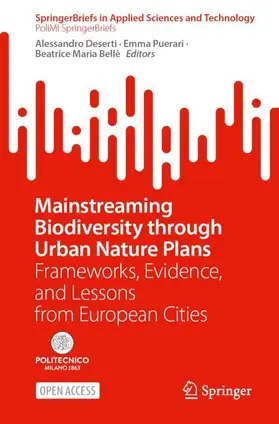 Deserti / Puerari / Bellè |  Mainstreaming Biodiversity Through Urban Nature Plans | Buch |  Sack Fachmedien