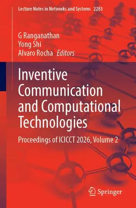 Ranganathan / Shi / Rocha |  Inventive Communication and Computational Technologies | Buch |  Sack Fachmedien