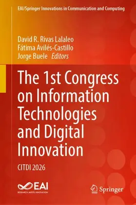 Rivas Lalaleo / Avilés-Castillo / Buele |  The 1st Congress on Information Technologies and Digital Innovation | Buch |  Sack Fachmedien
