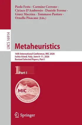 Festa / Cerrone / D'Ambrosio |  Metaheuristics | Buch |  Sack Fachmedien