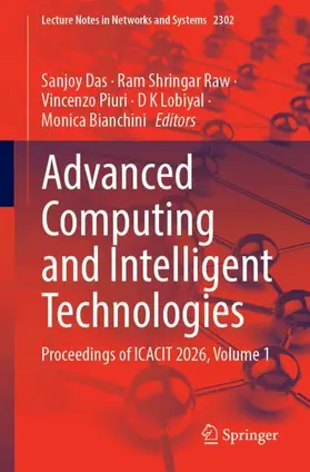 Das / Raw / Piuri |  Advanced Computing and Intelligent Technologies | Buch |  Sack Fachmedien