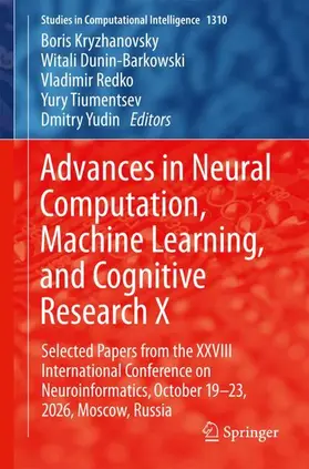 Kryzhanovsky / Dunin-Barkowski / Redko |  Advances in Neural Computation, Machine Learning, and Cognitive Research X | Buch |  Sack Fachmedien