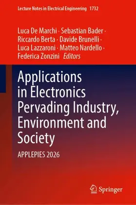 De Marchi / Bader / Berta |  Applications in Electronics Pervading Industry, Environment and Society | Buch |  Sack Fachmedien