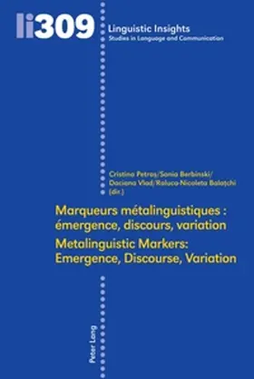 Berbinski / Petras / Bala¿chi |  Marqueurs métalinguistiques : émergence, discours, variation /Metalinguistic Markers: Emergence, Discourse, Variation | Buch |  Sack Fachmedien