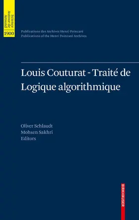 Schlaudt / Sakhri | Louis Couturat -Traité de Logique algorithmique | E-Book | sack.de