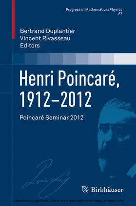Duplantier / Rivasseau |  Henri Poincaré, 1912-2012 | eBook | Sack Fachmedien