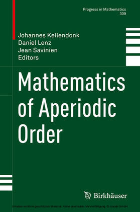 Kellendonk / Lenz / Savinien | Mathematics of Aperiodic Order | E-Book | sack.de