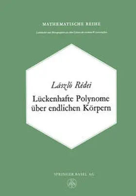 Redei |  Lückenhafte Polynome über endlichen Körpern | eBook | Sack Fachmedien