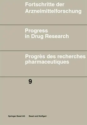 JUCKER |  Fortschritte der Arzneimittelforschung \ Progress in Drug Research \ Progrès des recherches pharmaceutiques | Buch |  Sack Fachmedien