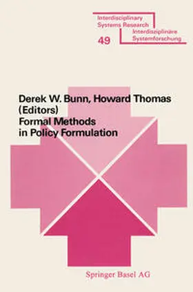 BUNN / HOWARD |  Formal Methods in Policy Formulation | eBook | Sack Fachmedien