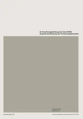  9. Forschungskolloquiums des Deutschen Ausschusses für Stahlbeton (DAfSt) | eBook | Sack Fachmedien