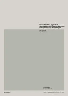 Bacchetta / Bachmann |  Versuche über Längsschub, Querbiegung und Quervorspannung in Zugplatten von Betonträgern | eBook | Sack Fachmedien